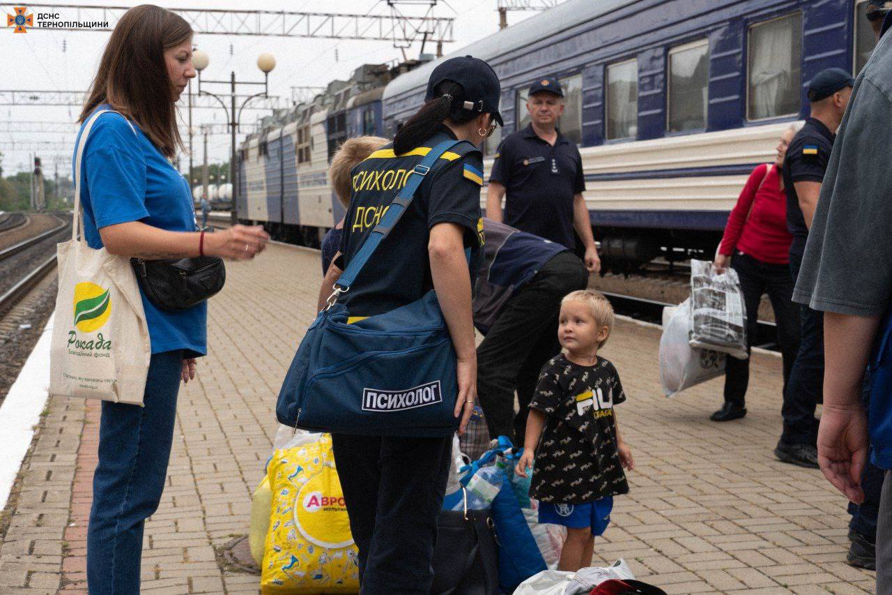 До Тернополя прибув евакуаційний потяг з Донеччини