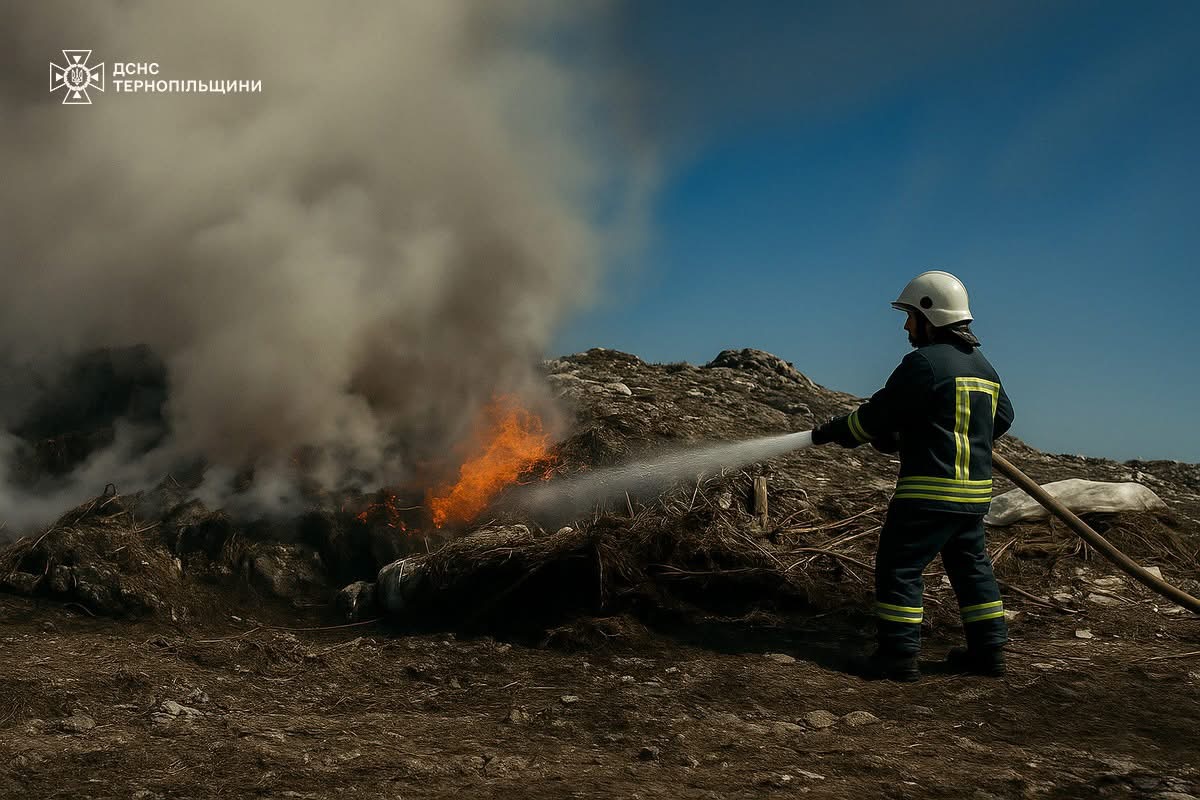 Пожежу на сміттєзвалищі в Малашівцях ліквідовано
