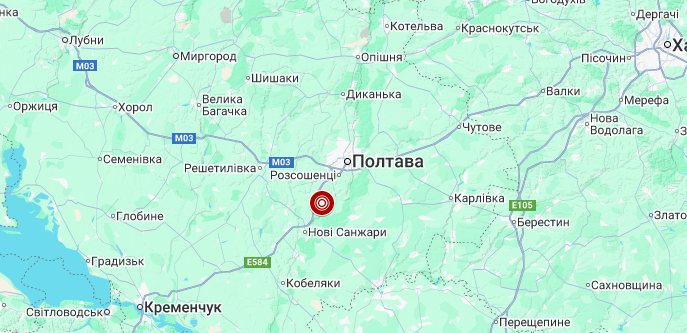 На Полтавщині зафіксували землетрус магнітудою 2,9
