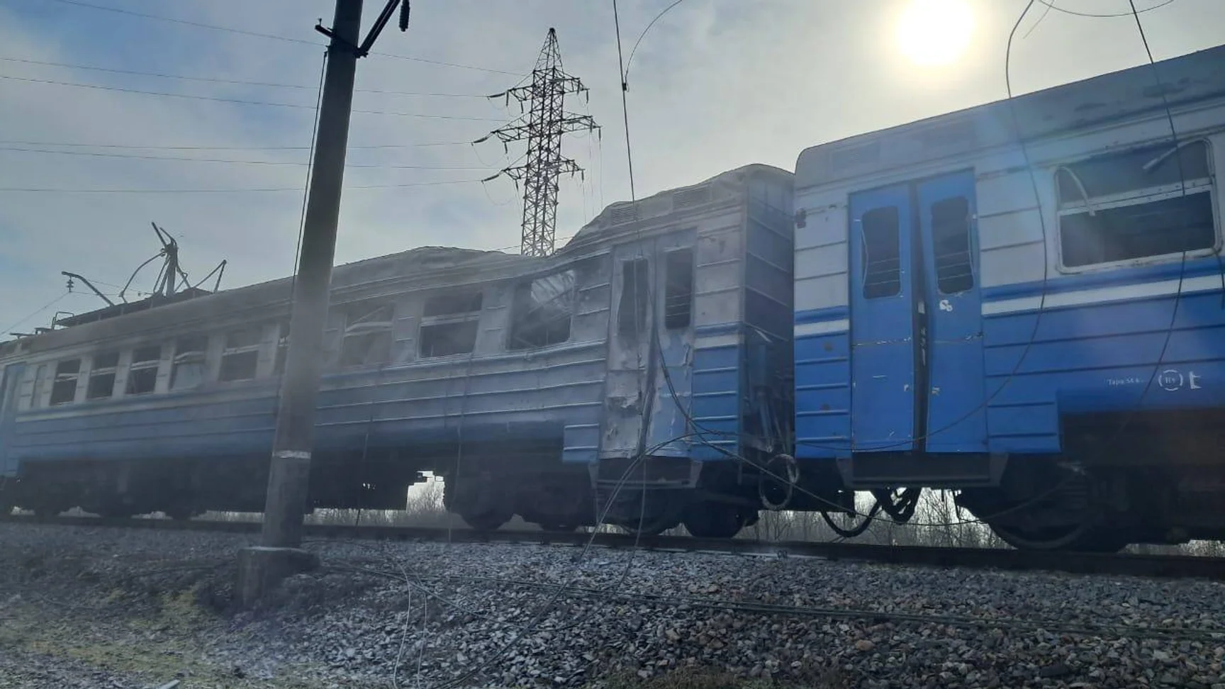 Російський дрон влучив у цивільний поїзд на Дніпропетровщині